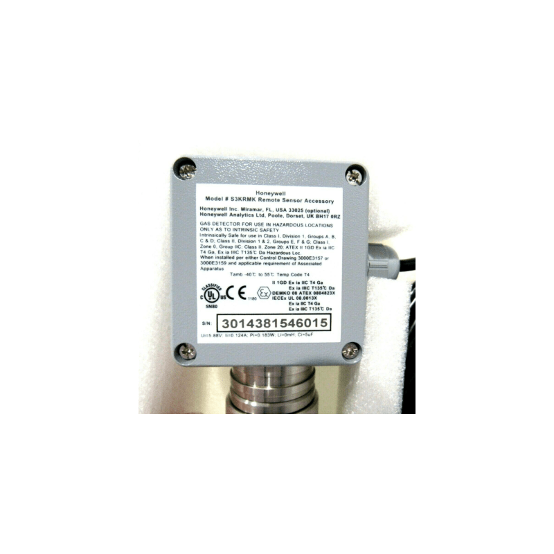 Kit Montaje Remoto Honeywell Analytics para Sensores Tóxicos